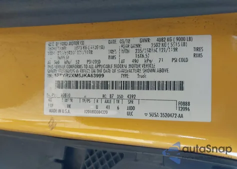 2018 Ford Transit-250 z USA, uszkodzony, nr VIN 1FTYR2XM5JKA63999